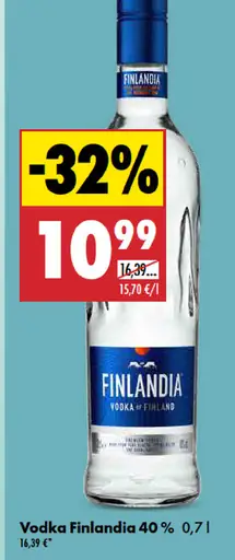 Finlandia Vodka 40% 70 cl