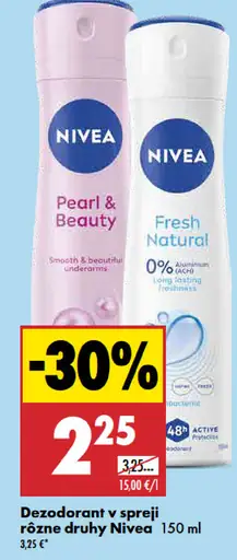 Nivea dezodorant v spreji rôzne druhy