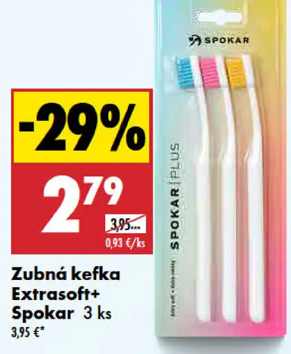 Spokar Extrasoft+ zubná kefka