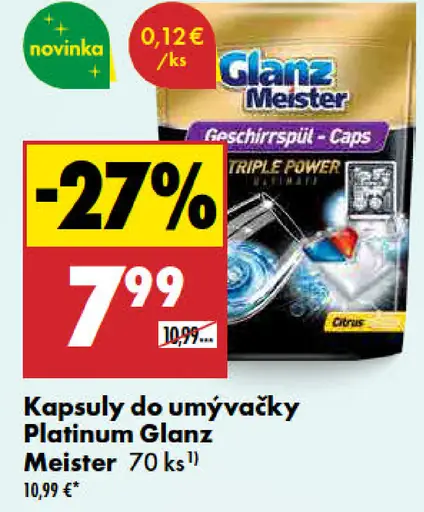 Kapsuly do umývačky Glanz Meister Platinum