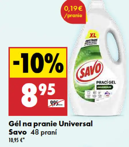 Savo Universal gél na pranie