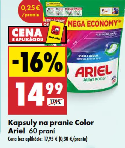 Ariel Color Fresh kapsuly na pranie