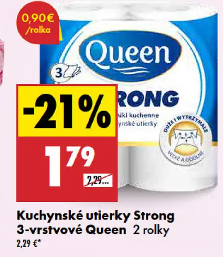 Queen Kuchynské utierky Strong 3-vrstvové