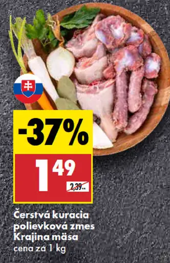 Krajina mäsa Čerstvá kuracia polievková zmes