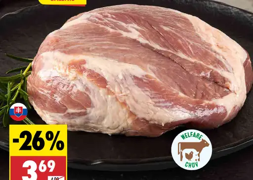 Bravčové plece bez kosti, v celku
