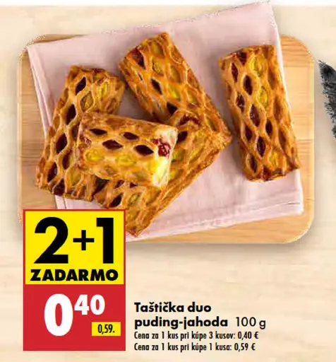 Taštička duo puding-jahoda