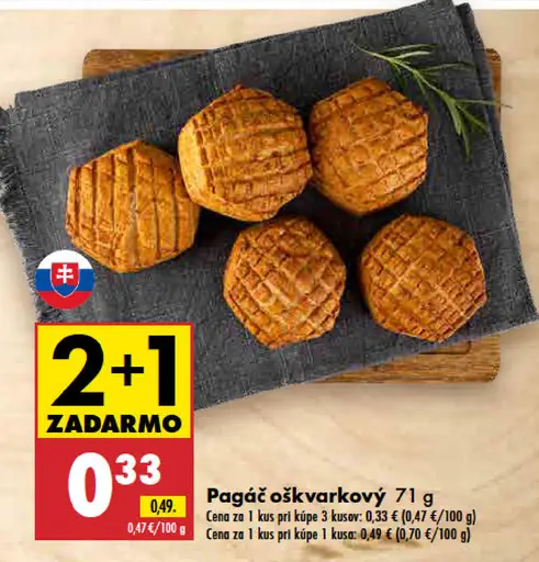 Pagáč oškvarkový