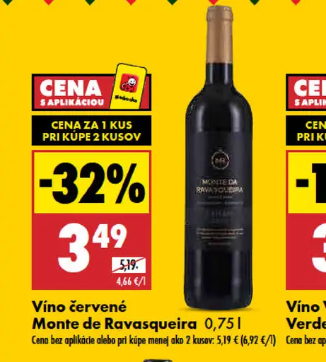 Červené víno Monte de Ravasqueira