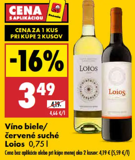 Loios víno biele suché