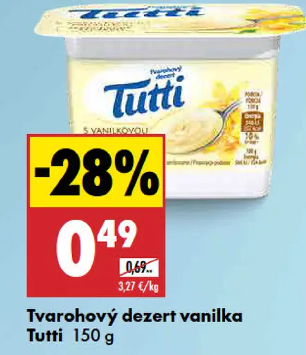 Tutti Tvarohový dezert vanilka