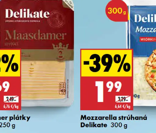Mozzarella strúhaná Delikate