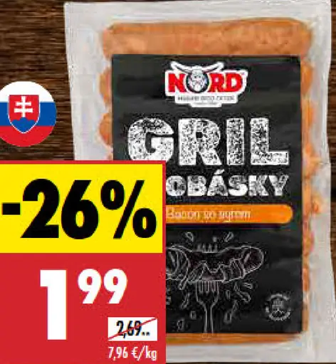 Bravčové klobásy Time for Grill