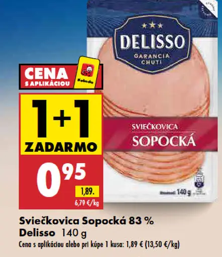 Delisso Sviečkovica Sopocká 83%