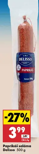 Delisso paprikáš saláma