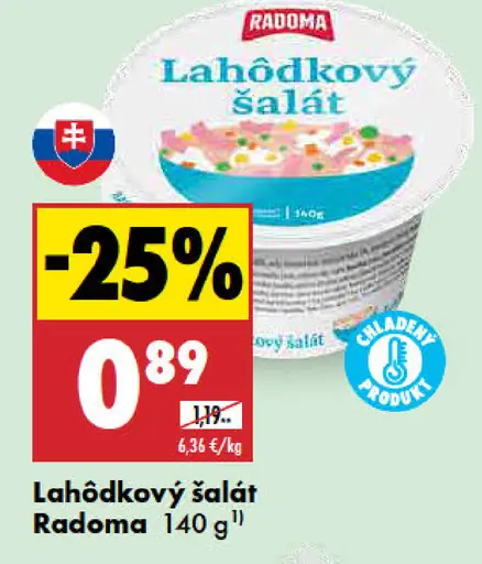 Radoma Lahôdkový šalát