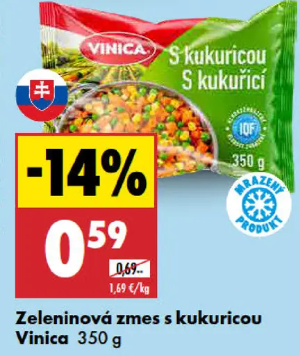 Viniča Zeleninová zmes s kukuricou