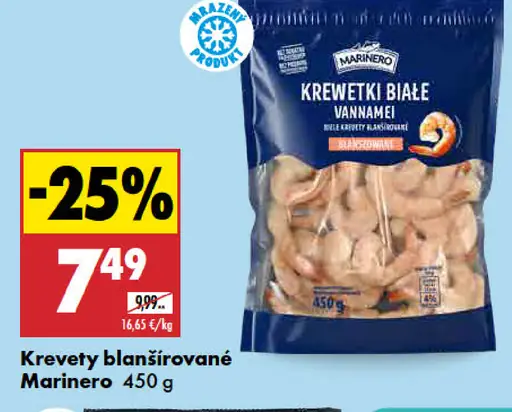 Krevety blanšírované Marinero