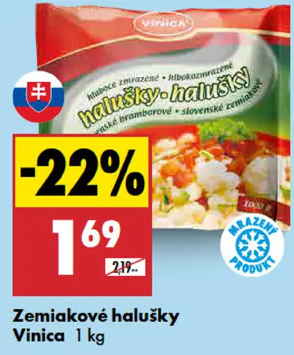 Zemiakové halušky Vinica