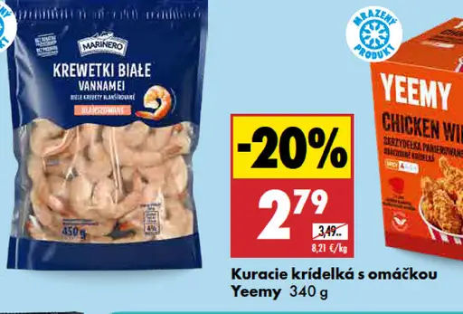 Kuracie krídelká s omáčkou Yeemy