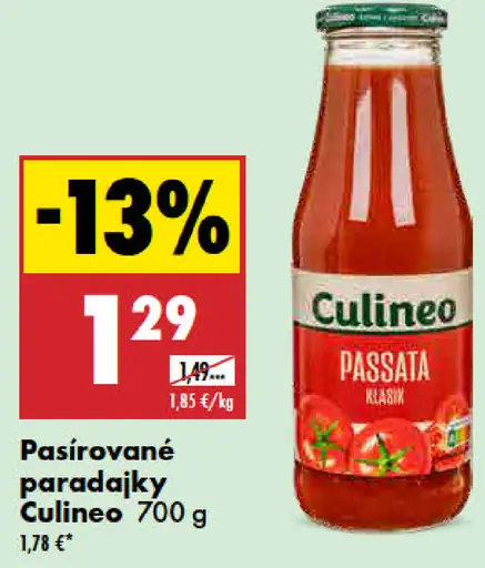 Culinea pasírované paradajky