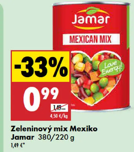 Jamar Zeleninový mix Mexiko