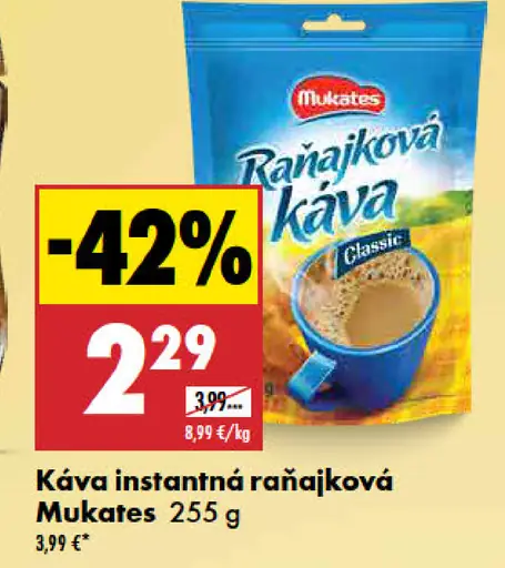 Mukates Classic raňajková káva