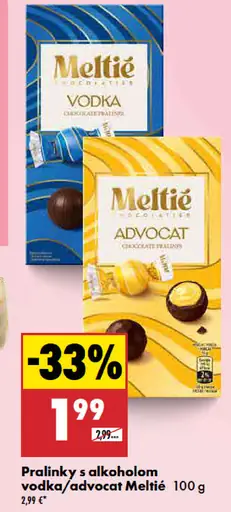 Pralinky s alkoholom vodka Melfiè