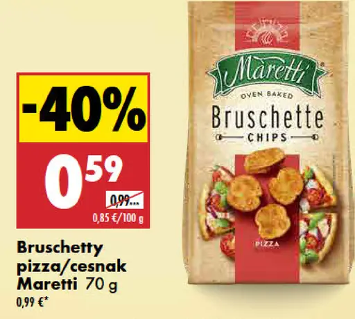 Maretti bruschetty s pizzovou príchuťou