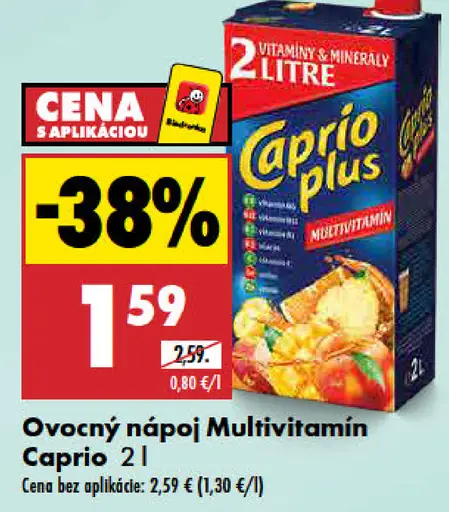 Caprio ovocný nápoj multivitamín