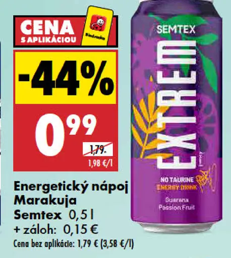Energetický nápoj Semtex Marakuja