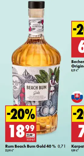 Rum Beach Bum Gold 40 %