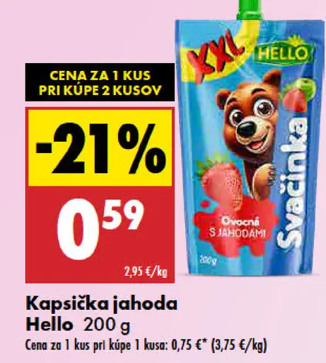 Kapsička jahoda Hello