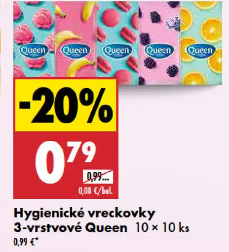 Queen vlhčený toaletný papier