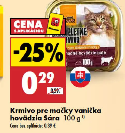 Sára hovädzia vanička pre mačky