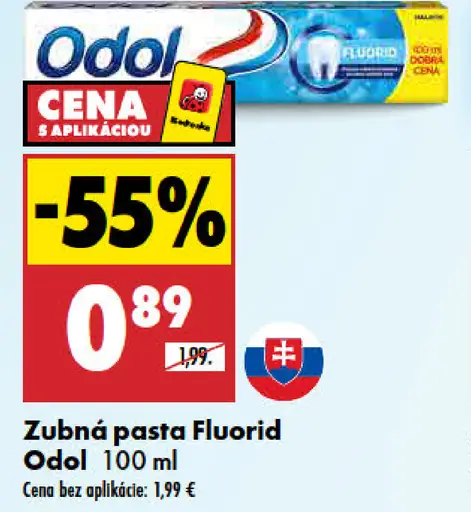 Zubná pasta Fluorid