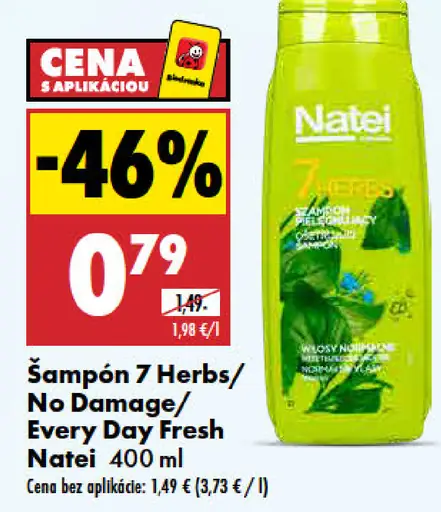 Šampón 7 Herbs, No Damage, Every Day Fresh