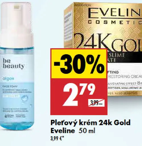 Eveline Pleťový krém 24k Gold