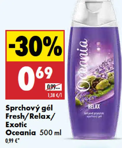Sprchový gél Fresh, Relax, Exotic