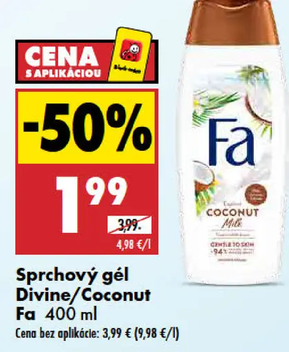 Sprchový gél Divine/Coconut