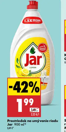 Jar Lemon Prostriedok Na Umývanie Riadu