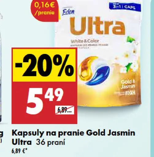 Kapsuly na pranie Gold Jasmin Ultra Eden