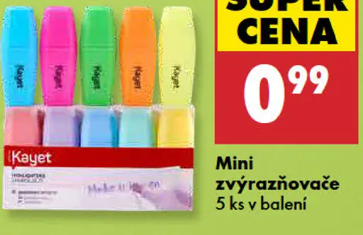 Kayet Mini zvýrazňovače