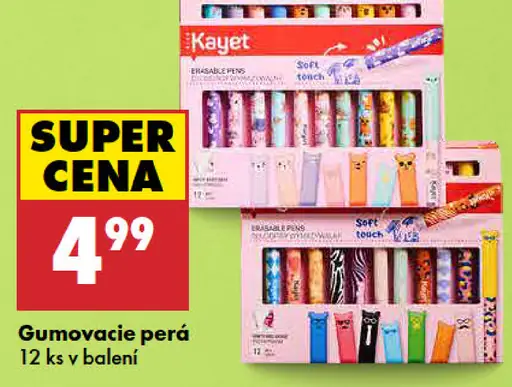 Kayet gumovacie perá
