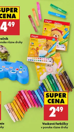Kayet voskové farbičky, v ponuke rôzne druhy