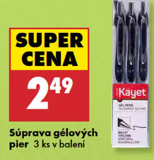 Kayet potreby na písanie, v ponuke rôzne druhy