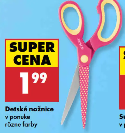 Detské nožnice, rôzne farby
