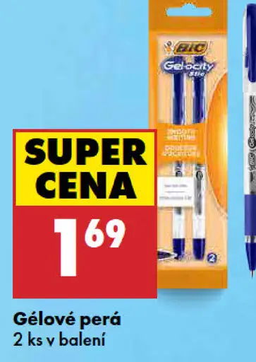 BIC Gelové perá