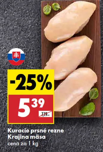 Krajina mäsa Kuracie prsia rezne