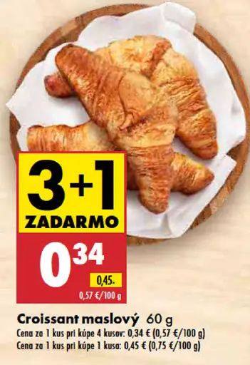Croissant maslový