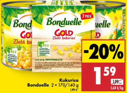 Bonduelle Gold Zlatá kukurica